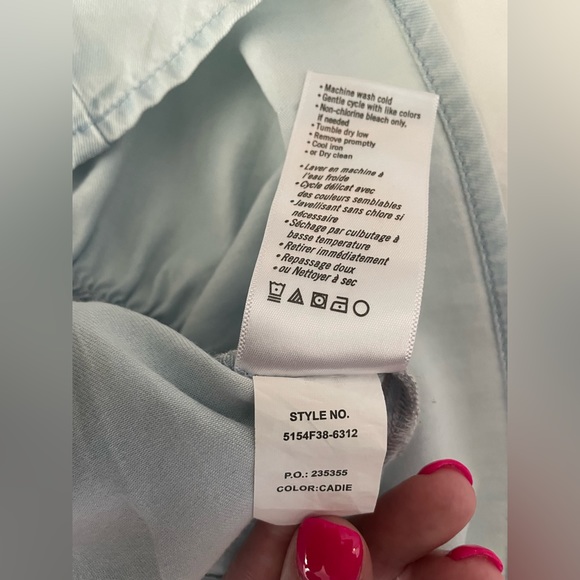 PAIGE Women's Callan Dress W/Western Pockets in Cadie - Size L - Picture 10 of 10